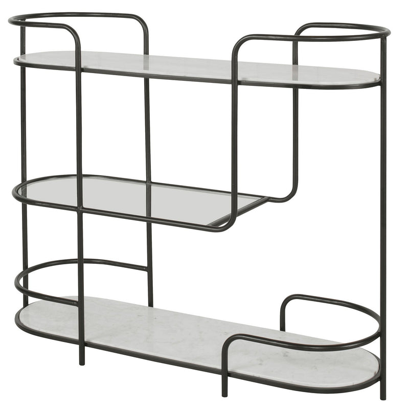 Uttermost 25174 Bar Console, Satin Black