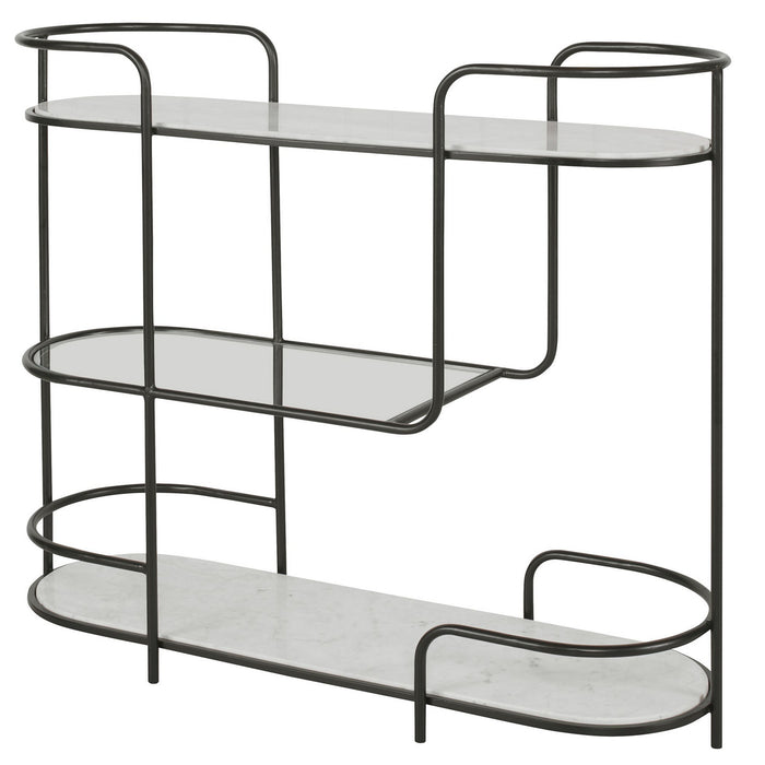 Uttermost 25174 Bar Console, Satin Black
