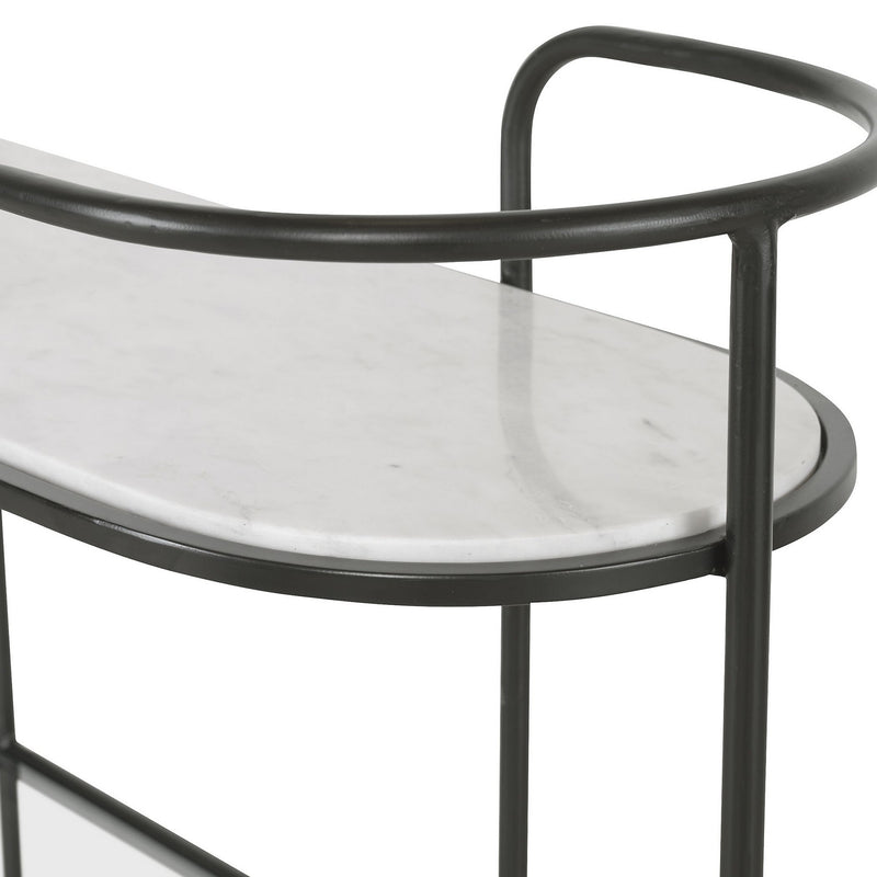 Uttermost 25174 Bar Console, Satin Black