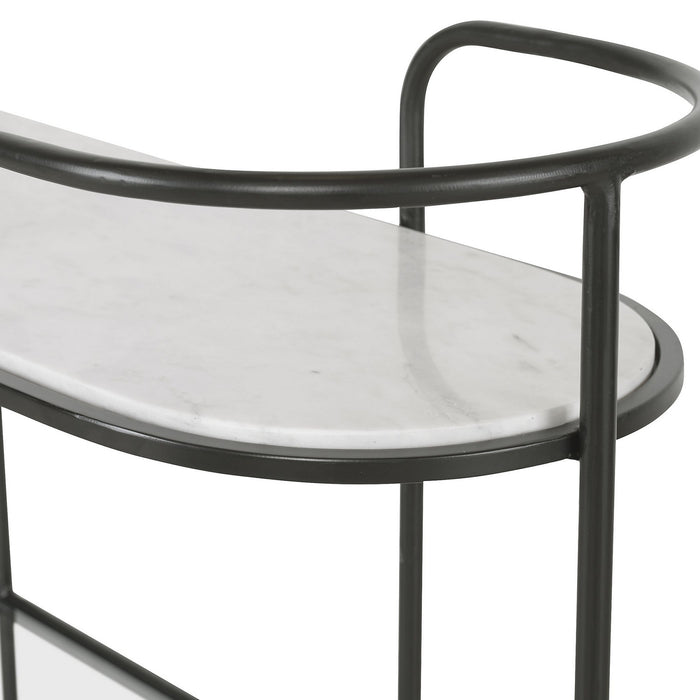 Uttermost 25174 Bar Console, Satin Black