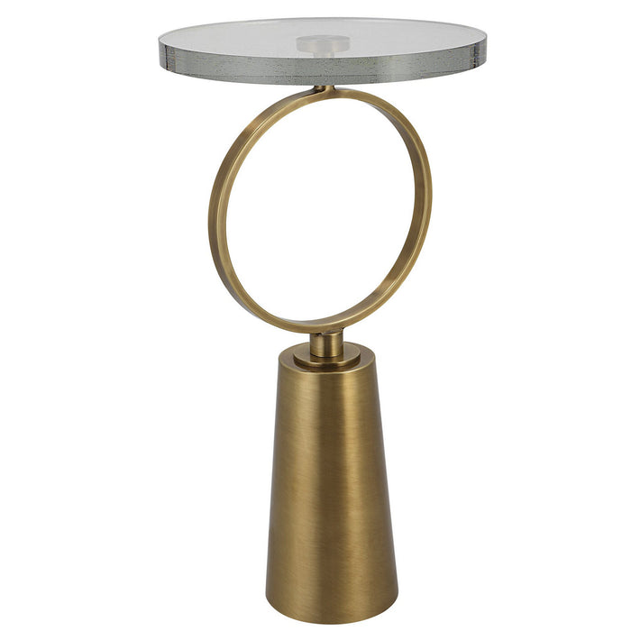 Uttermost 25178 Accent Table, Antique Brass