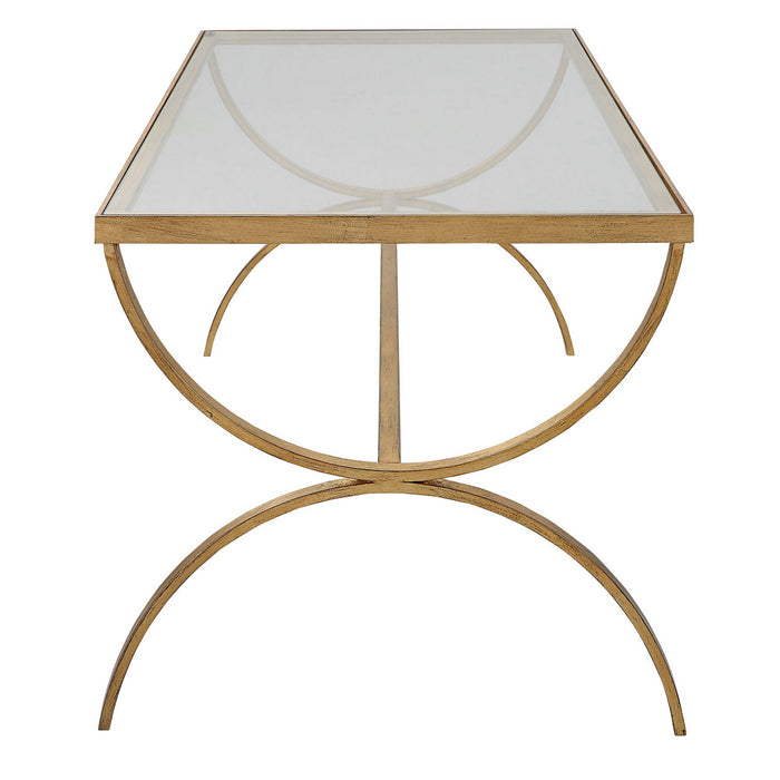 Uttermost 25186 Coffee Table, Antiqued Gold