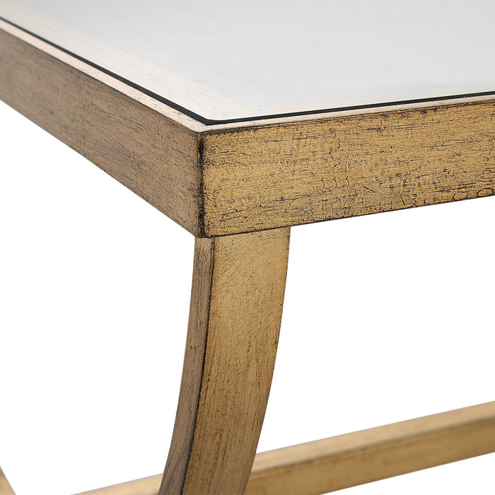 Uttermost 25186 Coffee Table, Antiqued Gold