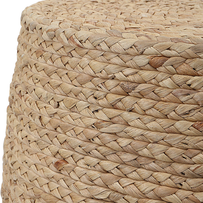 Uttermost 25187 Accent Stool, Natural Braided Straw