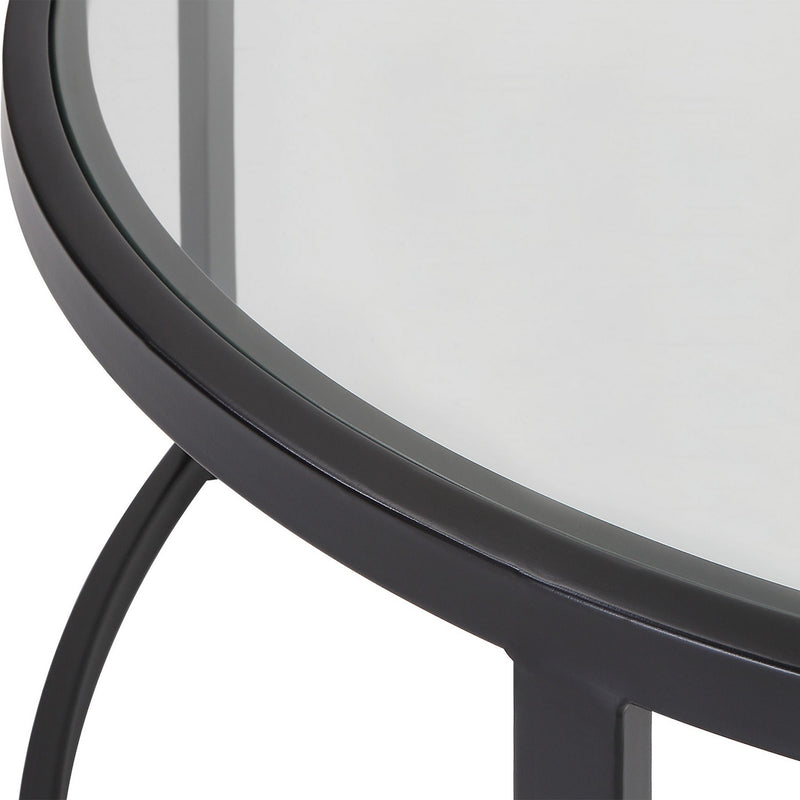 Uttermost 25190 Nesting Coffee Tables S/2, Satin Black