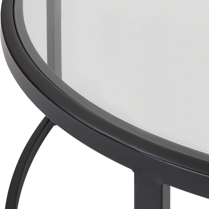 Uttermost 25190 Nesting Coffee Tables S/2, Satin Black