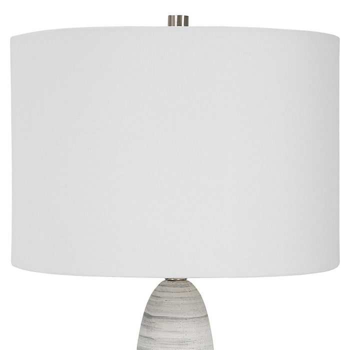 Uttermost 30004-1 One Light Table Lamp, Brushed Nickel