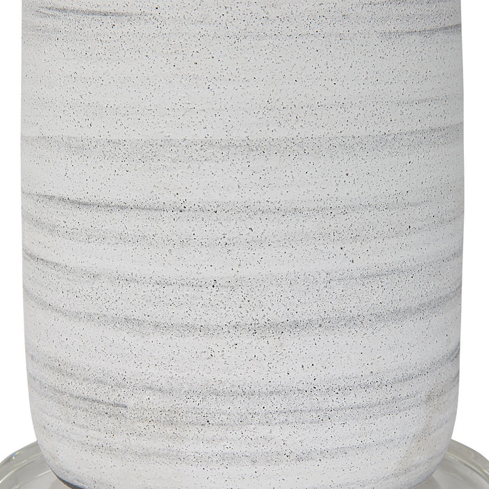 Uttermost 30004-1 One Light Table Lamp, Brushed Nickel