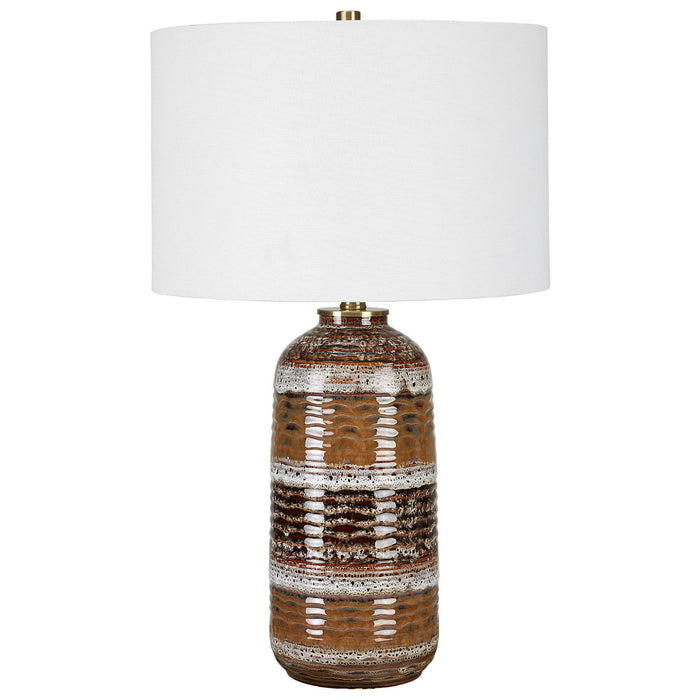 Uttermost 30005-1 One Light Table Lamp, Antique Brass