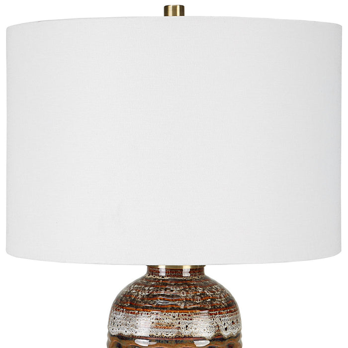 Uttermost 30005-1 One Light Table Lamp, Antique Brass