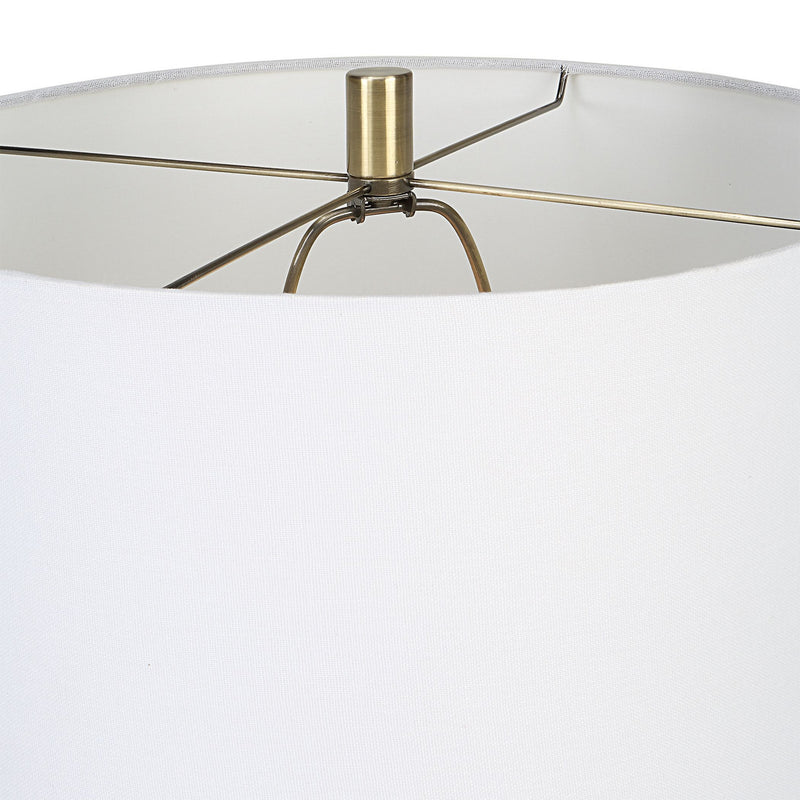 Uttermost 30005-1 One Light Table Lamp, Antique Brass