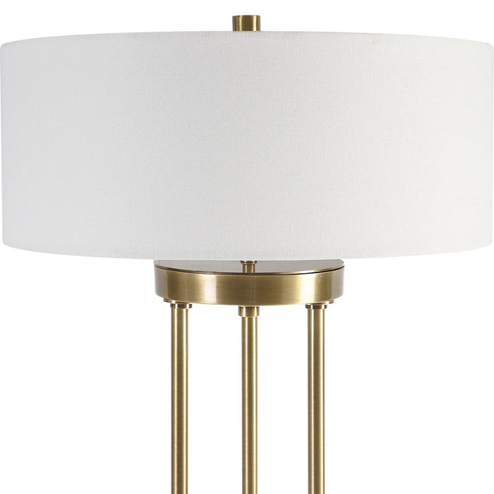 Uttermost 30013-1 Two Light Table Lamp, Antique Brass