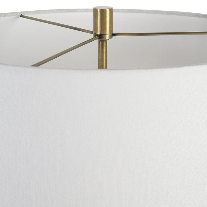 Uttermost 30013-1 Two Light Table Lamp, Antique Brass