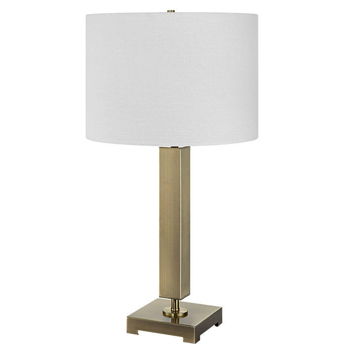 Uttermost 30014-1 One Light Table Lamp, Antique Brass