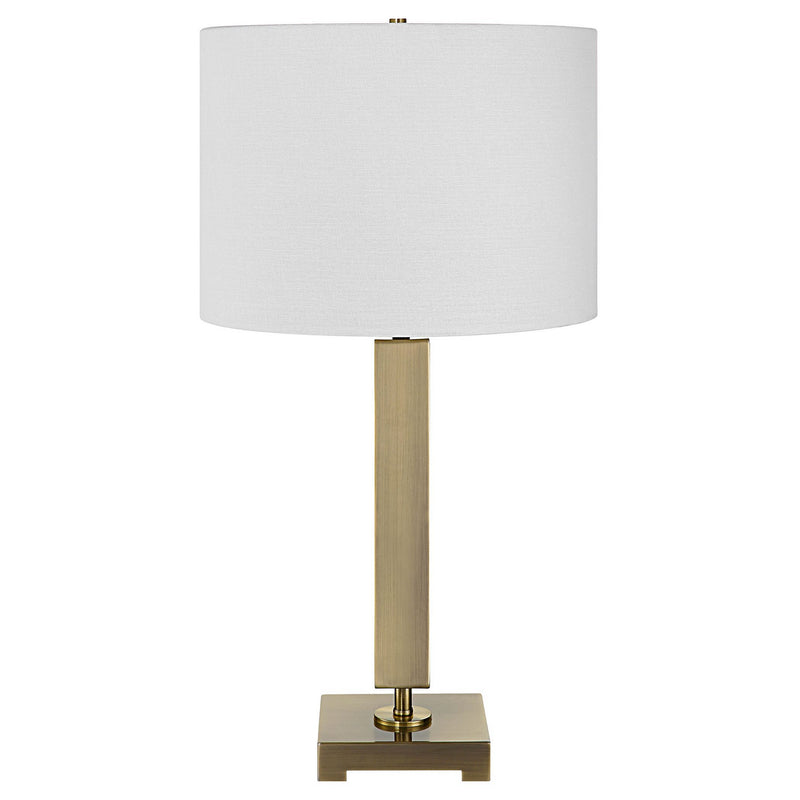 Uttermost 30014-1 One Light Table Lamp, Antique Brass