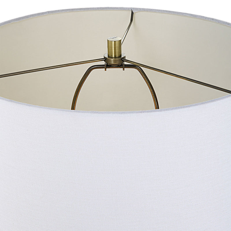 Uttermost 30014-1 One Light Table Lamp, Antique Brass