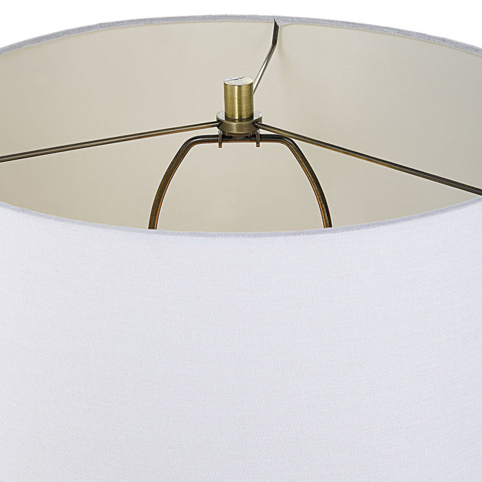 Uttermost 30014-1 One Light Table Lamp, Antique Brass