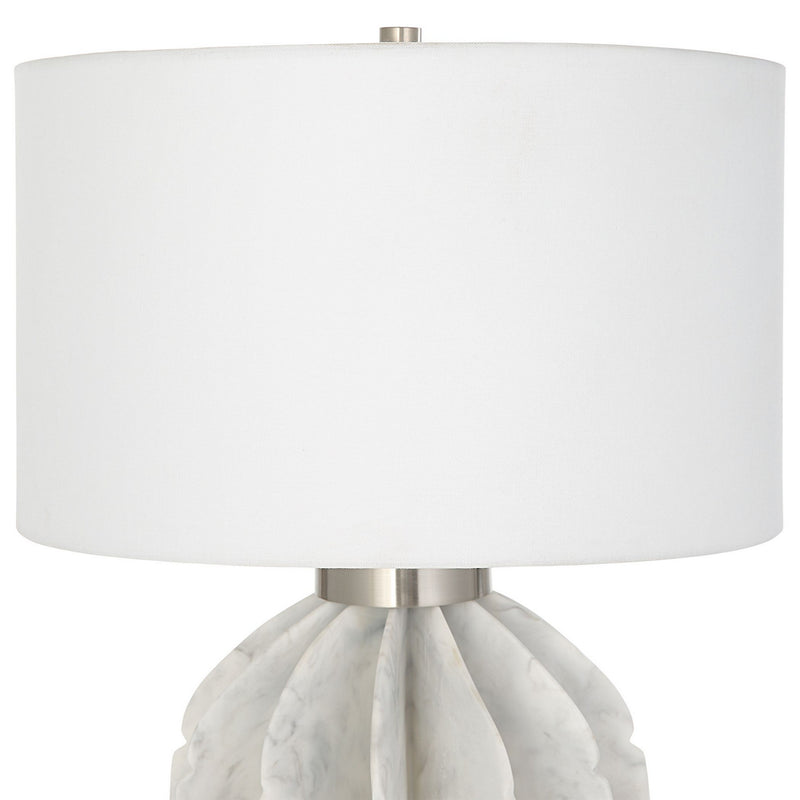 Uttermost 30015-1 One Light Table Lamp, Brushed Nickel