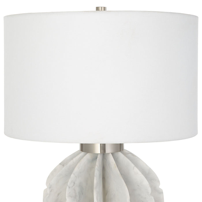 Uttermost 30015-1 One Light Table Lamp, Brushed Nickel