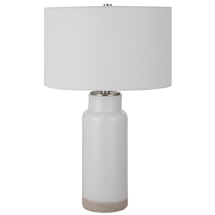 Uttermost 30038 One Light Table Lamp, Brushed Nickel