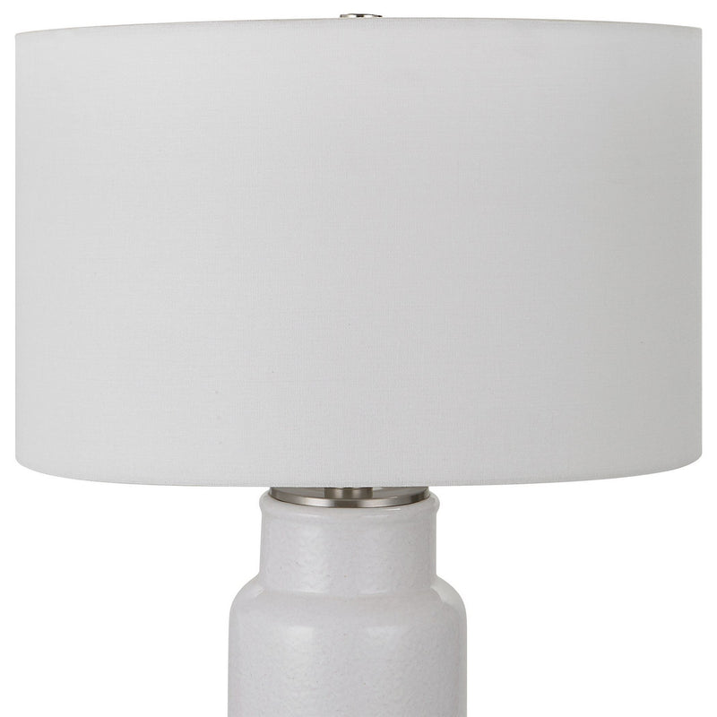 Uttermost 30038 One Light Table Lamp, Brushed Nickel