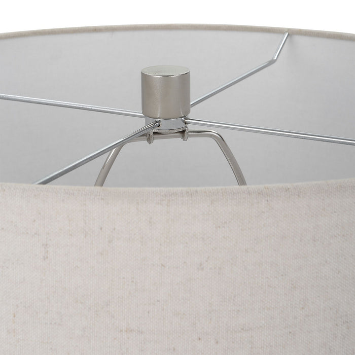 Uttermost 30039 One Light Table Lamp, Brushed Nickel