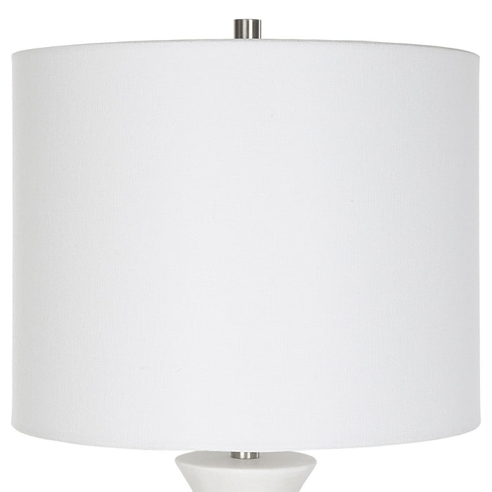 Uttermost 30040 One Light Buffet Lamp, Brushed Nickel