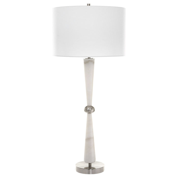 Uttermost 30064 One Light Table Lamp, Brushed Nickel