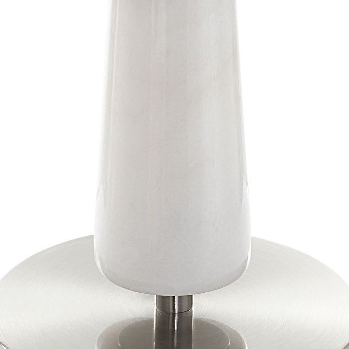 Uttermost 30064 One Light Table Lamp, Brushed Nickel