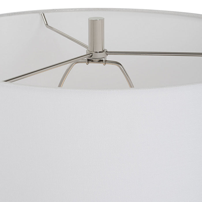 Uttermost 30065 One Light Table Lamp, Polished Nickel