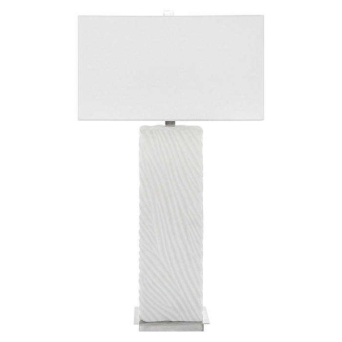 Uttermost 30066 One Light Table Lamp, Brushed Nickel