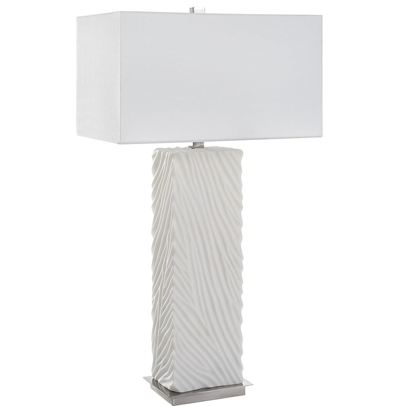 Uttermost 30066 One Light Table Lamp, Brushed Nickel