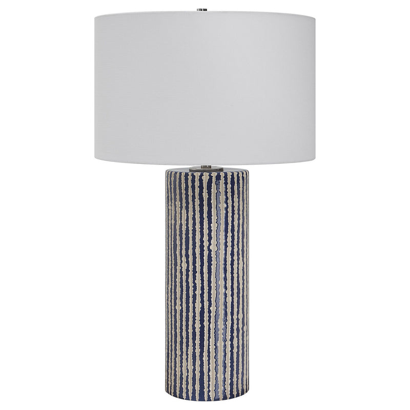 Uttermost 30067 One Light Table Lamp, Brushed Nickel