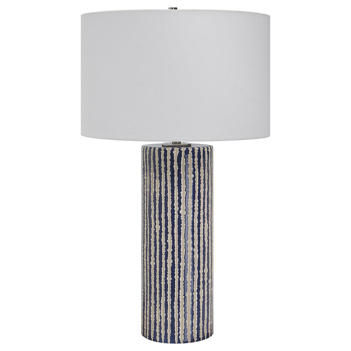 Uttermost 30067 One Light Table Lamp, Brushed Nickel
