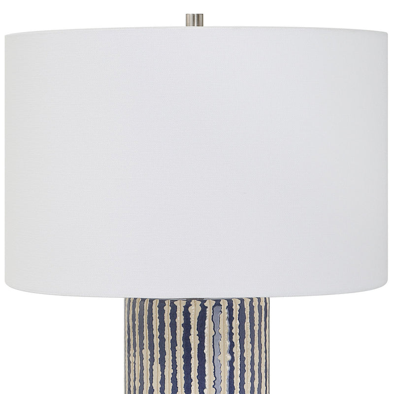 Uttermost 30067 One Light Table Lamp, Brushed Nickel