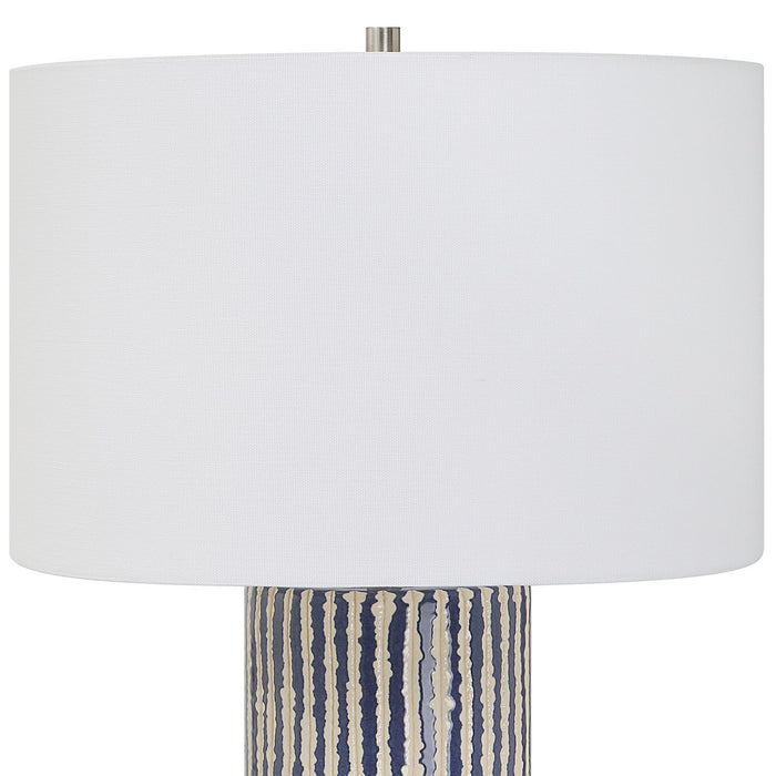 Uttermost 30067 One Light Table Lamp, Brushed Nickel
