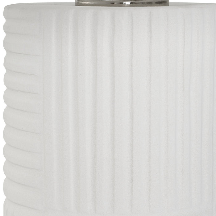 Uttermost 30068 One Light Table Lamp, Brushed Nickel