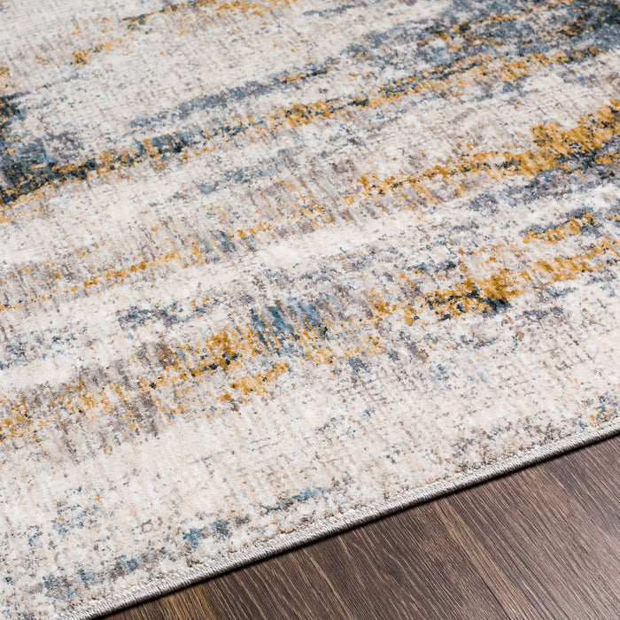 Uttermost 71506-5 Rug, Light Beige, Cream, Denim Blue, And Gray