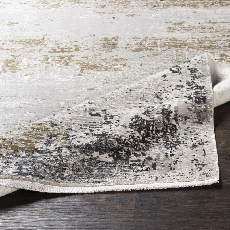 Uttermost 71508-10 Rug, White, Charcoal, Saffron, Gray