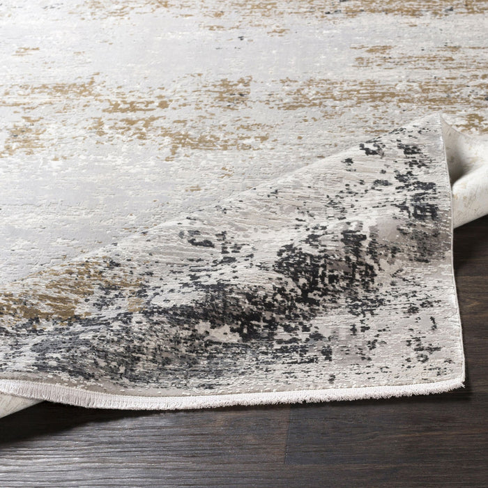 Uttermost 71508-5 Rug, White, Charcoal, Saffron, Gray