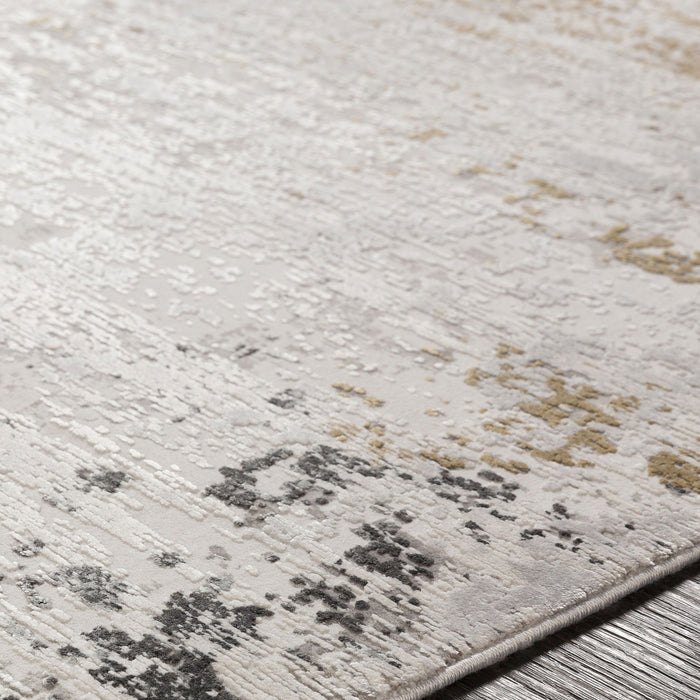 Uttermost 71508-5 Rug, White, Charcoal, Saffron, Gray