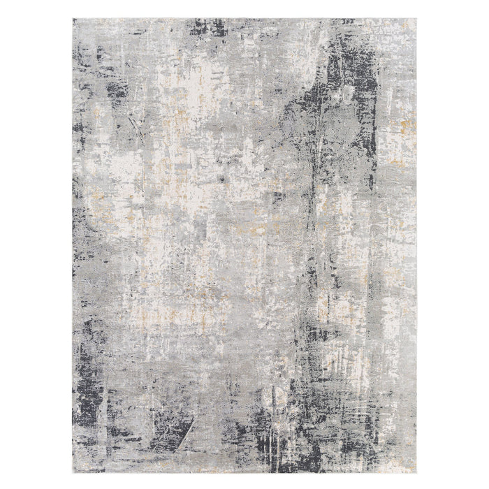 Uttermost 71511-8 Rug, Light Gray, Mustard, Off-White, Charcoal, Gray