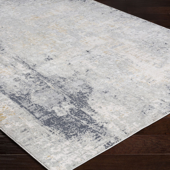 Uttermost 71511-8 Rug, Light Gray, Mustard, Off-White, Charcoal, Gray