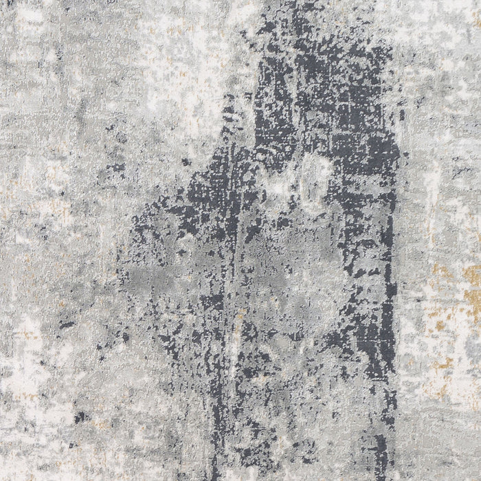 Uttermost 71511-8 Rug, Light Gray, Mustard, Off-White, Charcoal, Gray