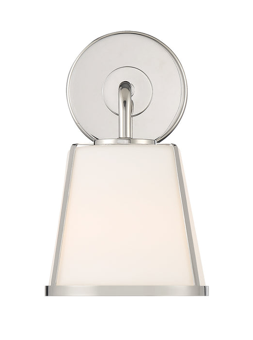Crystorama FUL-911-PN One Light Wall Sconce, Polished Nickel