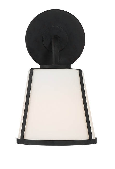 Crystorama FUL-911-BK One Light Wall Sconce, Black