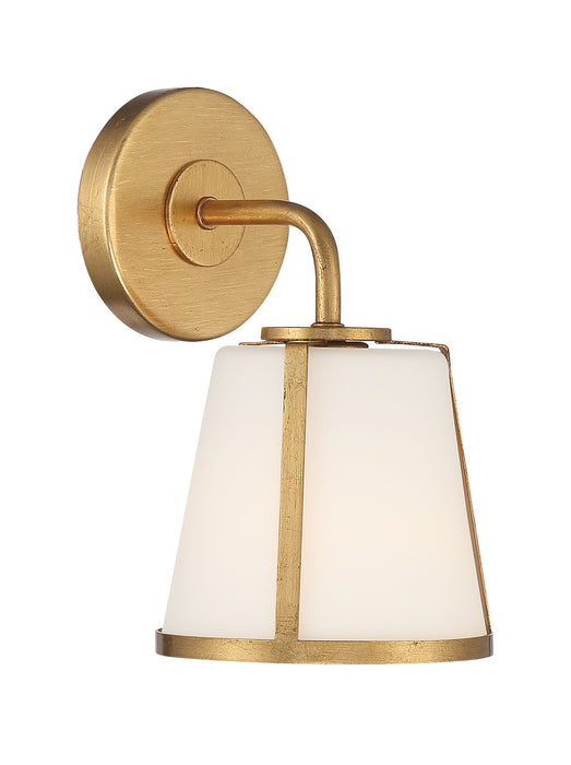 Crystorama FUL-911-GA One Light Wall Sconce, Antique Gold