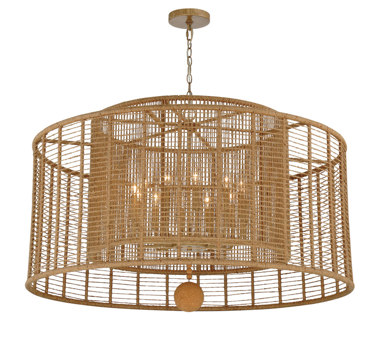 Crystorama JAY-A5009-BS 12 Light Chandelier, Burnished Silver