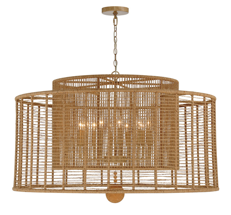 Crystorama JAY-A5009-BS 12 Light Chandelier, Burnished Silver