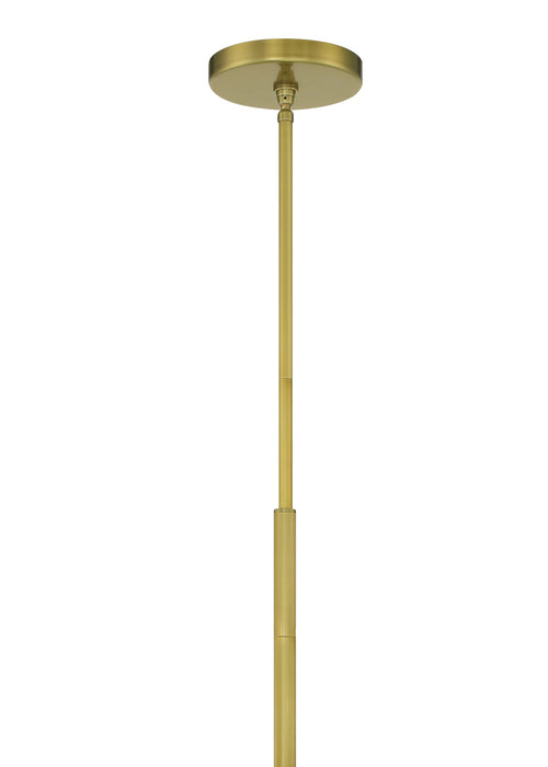 Crystorama DNT-6036-AG Six Light Chandelier, Aged Brass